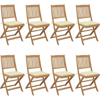 Zahradní nábytková sestava dřevěná VidaXL bílá 8 dílů