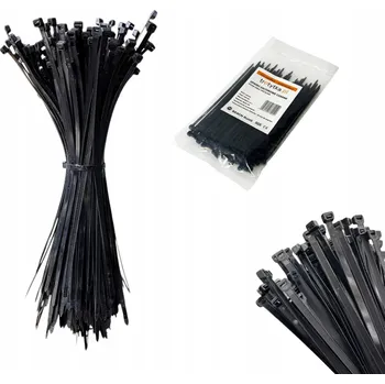 Stahovací páska Stahovací pásky kabelové Stahovací Pásky UV odolné, silné, 100 ks, 2,5 x 160 mm, černé