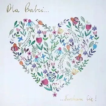 Henry 5907465666046 Přání k svátku, květinové srdce pro babičku