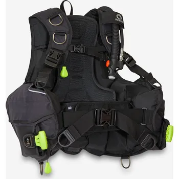 Pánská vesta DECATHLON Žaket na potápění s přístrojem SCD 500 S ČERNÁ|ŽLUTÁ