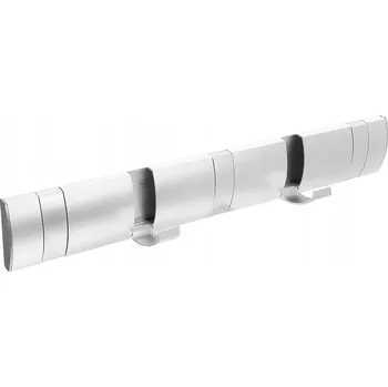 Věšák SKLÁDACÍ VĚŠÁK NA ZEĎ NA OBLEČENÍ BUNDY STŘÍBRNÝ KOVOVÝ ŠATNÍ