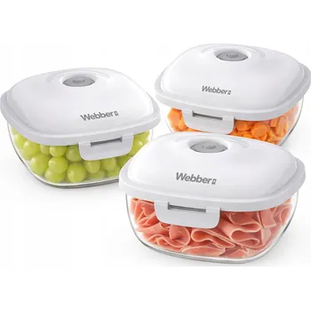 Dóza na potraviny Sada dóz Waco bílé 3 kusy