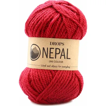 Příze Drops Nepal Uni 3608 granátové jablko