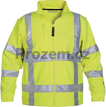 Softshellová reflexní bunda Toulon, žlutá, vel. 2XL, EN 471 3, ISO 20471 3