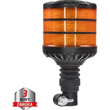 Autodíl LED maják, 12 - 24V, 24xLED oranžový, na držák, ECE R65, wl828hr