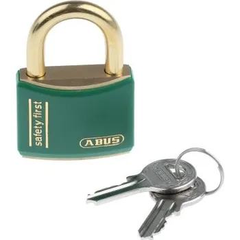 Visací zámek Bezpečnostní visací zámek, Mosaz Vnitřní, venkovní 6mm třmen, Zelená