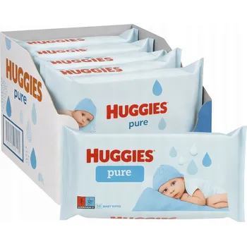 Hygienický ubrousek Huggies Pure vlhčené ubrousky 10 x 56 ks