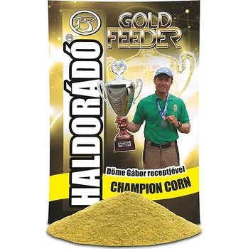 Návnadová surovina Haldorádó Vnadící směs Gold Feeder 1 kg Champion Corn