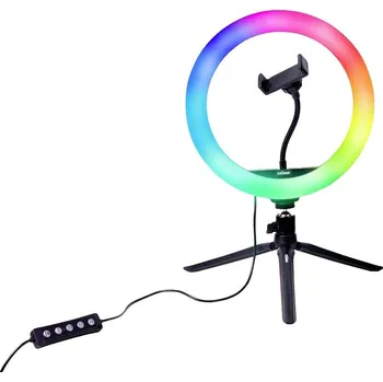 DÖRR Vlogging Kit VL-26 RGB kruhové LED svítidlo Počet LED=130