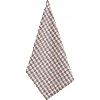 Utěrka UTĚRKA KUCHYŇSKÁ MŘÍŽKA 50X70 TMAVĚ BÉŽOVÁ BAVLNA