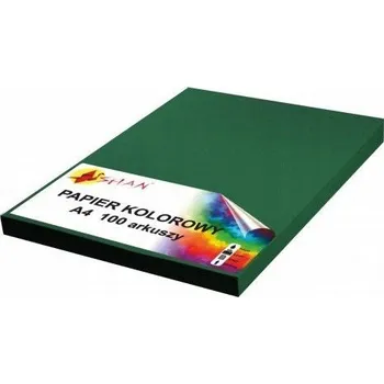 Barevný papír Barevný papír A4 120g tmavě zelený 100 listů