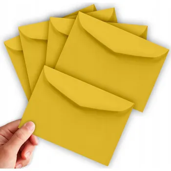 Obálka OZDOBNÁ HLADKÁ OBÁLKA ŽLUTÁ B6 12,5 x 17,5 CM