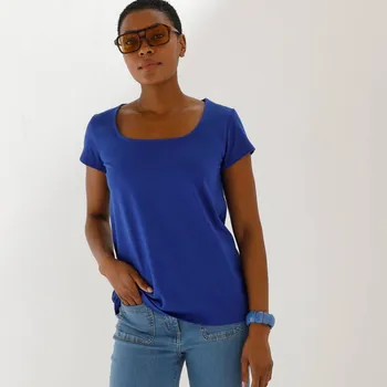 Tričko se čvercovým výstřihem tmavě modrá 46/48