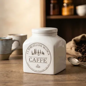 Dóza na potraviny LA PORCELLANA BIANCA Conserva 1,1 l - porcelánová nádoba na kávu