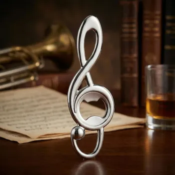 Otvírák BUGATTI Sound - chromovaný otvírák na láhve stříbrný