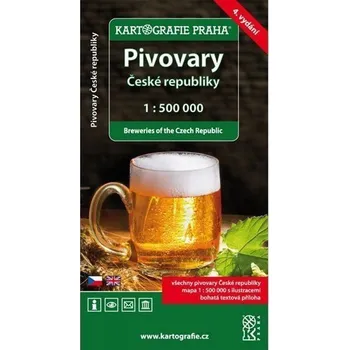 Pivovary České republiky 1:500000 - Kartografie PRAHA [CS/EN] (2014)