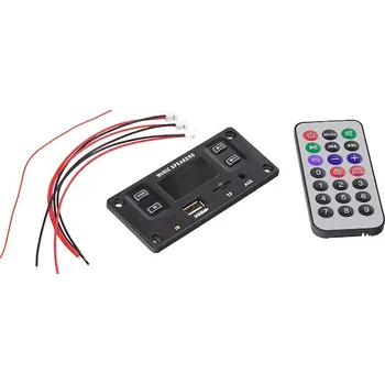 Auto elektroinstalace Bluetooth, MP3, FM přehrávač do panelu se zesilovačem, 80566