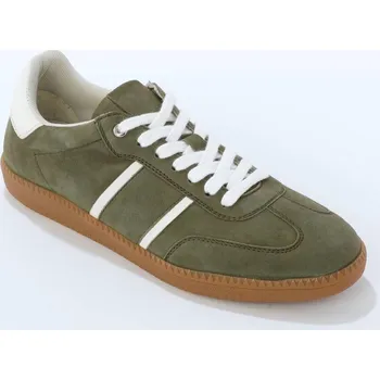 Dámská obuv Tenisky z kožené usně khaki 38