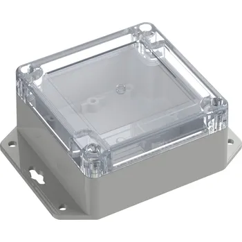 Elektroinstalační krabice TRU COMPONENTS 6U07090905737 TC-13865236 Průmyslová skříň 121.5 x 90 x 45 ABS-PC světle šedá, transparentní 1 ks
