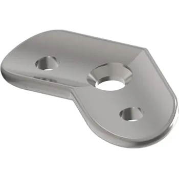 Zábradlí Hahn Steel Montážní destička 135° pro madlo 42.4 mm - Nerez AISI 316, broušený
