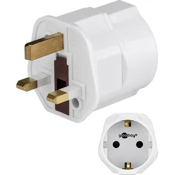 Cestovní adaptér pro UK zásuvku a spotřebiče s českou zástrčkou a