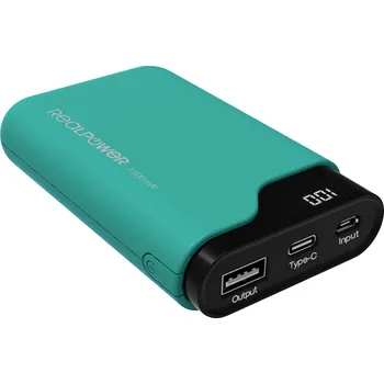 Powerbanka RealPower PB-7500C powerbanka Li-Ion, 7500 mAh, zelená