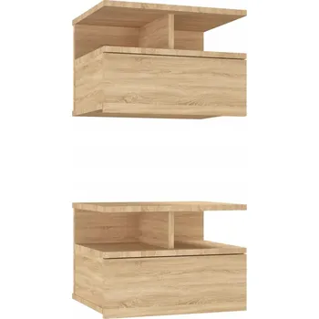 Noční stolek Závěsný noční stolek dub sonoma se zásuvkou 40x31x27 cm