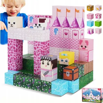 ostatní stavebnice SADA 100KLOCKÓW MAGNETYCZNE STAVEBNICE KRYCHLE ZÁMKOVÉ ZAHRADY