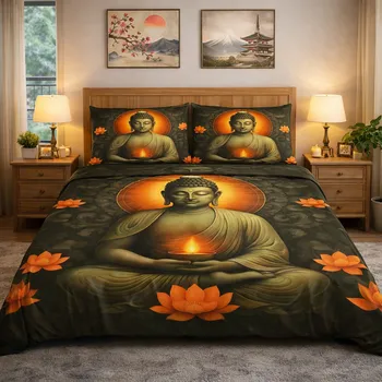Povlečení 2-dílné ložní povlečení - Zlatý lotus