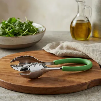 BUGATTI Molla Kiss zelené - nerezové kuchyňské kleště na salát