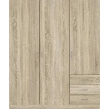 Šatní skříň GAYA šatní skříň 3D3S, dub Sonoma