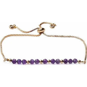 Náramek Ametyst broušený stahovací náramek obvod cca 25 cm