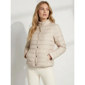 Dámský kabát Sinsay - Prošívaná bunda se stojáčkem - béžová - 414HC-02X - 414HC-02X-XXL