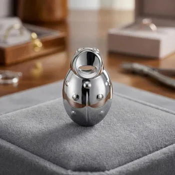 Otvírák BUGATTI Coccinella – chromovaný otvírák na láhve stříbrný