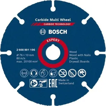 Řezný kotouč Carbide Multi Wheel 76x10mm