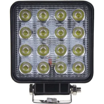 Přídavný světlomet LED světlo hranaté bílé, oranžový predátor 16x3W, 107x107x60mm, ECE R10, WL-806WO