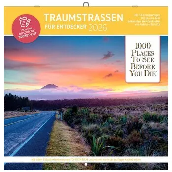 Cestování Traumstraßen für Entdecker - Broschürenkalender im Format 30 x 30 - Andreas Schulz