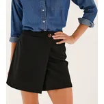 Sukňové šortky z úpletu Milano černá 52