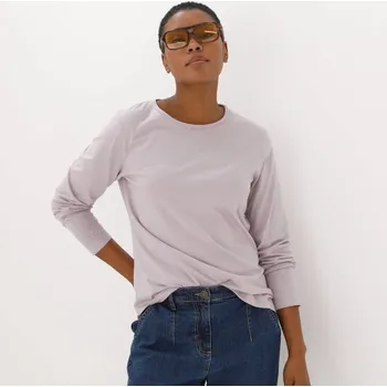 Dámské tričko Jednobarevné tričko s dlouhými rukávy lila 54