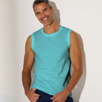 Sada 3 tílek s kulatým výstřihem bledě modrátyrkysová+kaštanová 107/116