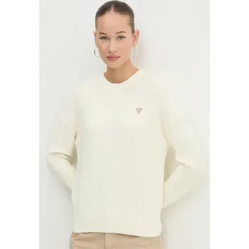Dámský svetr Bavlněný svetr Guess Jeans W4BR08.Z3HM1 béžová 01X, vel. S