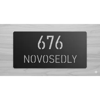 Domovní cedule Domovní číslo na zeď - Plastová deska 10 x 20cm
