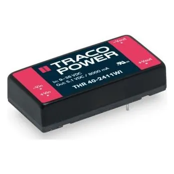 Měnič napětí Izolovaný DC/DC měnič 40W, výstup: 54V dc 3'000V dc Ne, Vin 36-160 V DC Ne