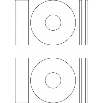 Samolepící etiketa Etikety PRINT průměr 118 mm bílé