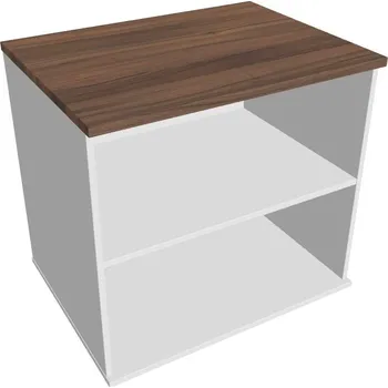 Policová skříň Skříň otevřená stolová SP 80 60 N (léta napříč) - OŘECH , BÍLÁ