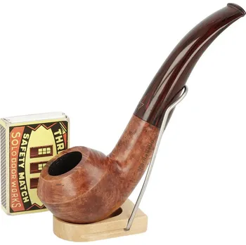 Čistič dýmky Dýmka MonteBello Runnie Cat hnědá, hladká, filtr 9mm