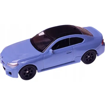 autíčko Kovová pružina BMW M2 model Welly 1:60 modrá
