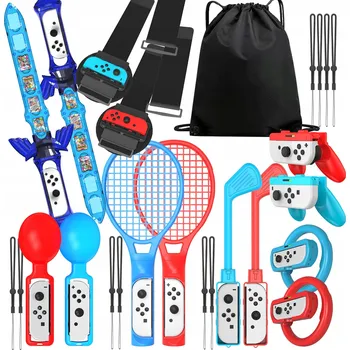 Hra pro Nintendo Sada 15x příslušenství držáky sportovní pro Nintendo Switch / Switch OLED