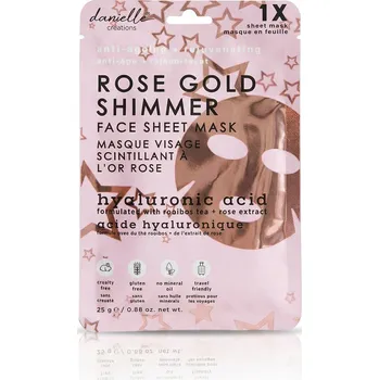 Pleťová maska Danielle Creation – Rozjasňující pleťová maska v plátýnku Rose Gold