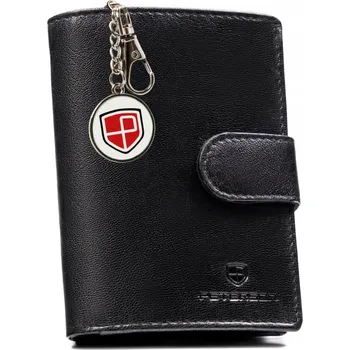 Peněženka Peterson pánská peněženka z pravé kůže černá - muž